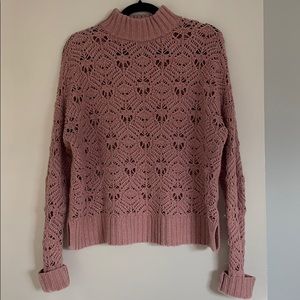Large American Eagle Turtle Neck Sweater